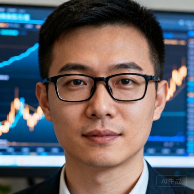 数据总监陈曦头像，戴眼镜，身后数据大屏